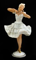 Porcelán Balerina Figura. Jelzett Formaszámos, Hibátlan. 18 Cm - Other & Unclassified