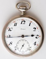 Art Deco Ezüst Doxa Zsebóra Kifogástalan állapotban / Silver Pocket Watch 5 Cm - Other & Unclassified