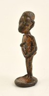Afrikai Női Figura, Fém Figura, M: 7,5 Cm - Autres & Non Classés