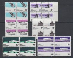 Ross Dependency 1972 Definitives 6v Bl Of 4 ** Mnh (40898B) - Nuevos