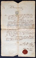 1855 Kenderesen Kiállított Működési Bizonyítvány 15kr CM Illetékbélyeggel - Non Classés