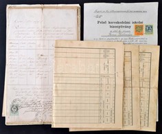 Cca 1875-1925 Vegyes Papírrégiség Tétel, Különféle Okmánybélyeges Iratok, összesen 23 Db - Unclassified