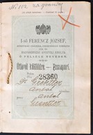 1897 Osztrák-magyar útlevél Cári Oroszországi Belépéssel / Austro-Hungarian Passport To Russia - Non Classés