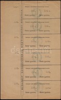 Cca 1910 Budapest Székesfőváros Köztisztasági HIvatal Átkelési Igazolvány. 10 Db Sorszámozott - Unclassified