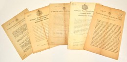 Cca 1932-1941 5 Db Különféle Háború Előtti Bírósági ítélet - Non Classés