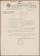 1941 Az Újpesti Önkéntes Mentő Egyesület Támogatáskérő Levele, Fejléces Papíron - Unclassified