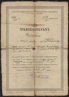 1941 Iparigazolvány, Budapest, Vászonra Kasírozva, Viseltes állapotban. - Unclassified