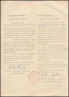 1944 M. Kir. Vallás- és Közoktatásügyi Minisztérium Igazolványa Tanár, Minisztériumi Dolgozó Részére, Hogy A Katonai és  - Non Classés