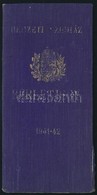 1944 Bérlet A Nemzeti Színházba Vászon Borítással - Unclassified