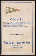 1946 Országos Magyar Kajak Szövetség Tagsági Igazolványa - Unclassified