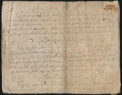 Cca 1780 Kézzel írt Receptgyűjtemény. 30 Kézzel Beírt Oldalon 26x21 Cm. Első  Lap Piszkos - Unclassified