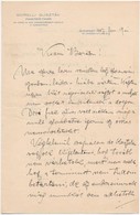 1907 Bp., Morelli Gusztáv (1848-1909) Fametsző Tanár Fejléces Levélpapírjára írt Magánlevele, Aláírásával - Non Classés