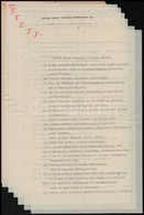 1943 Ortvay Rudolf Tudományos Irodalmi Működése, 6 Gépelt Oldallal, Plusz Egy Kézírásos Lappal, A 6. Gépelt Lapon és A K - Non Classés