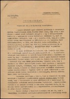 1943 Szigorúan Bizalmas Pénzügyminisztériumi Körrendelet A Fő- és ügyosztályok Vezetőihez A Visszacsatolt Erdélyi Terüle - Non Classés