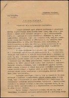 1943 Szigorúan Bizalmas Pénzügyminisztériumi Körrendelet A Fő- és ügyosztályok Vezetőihez A Visszacsatolt Erdélyi Terüle - Unclassified