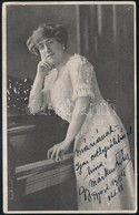 1934 Gy. Márkus Lily Zongoraművésznő Dedikált Fotólapja,14x9 Cm - Autres & Non Classés