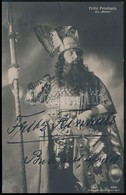 Fritz Feinhals (1869-1940) énekes Aláírt Fotója / Autograph Signed Photo Postcard Of Opera Singer - Autres & Non Classés