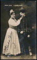 Blaha Lujza (1850-1926) Színésznő Saját Kézzel Aláírt Fotólapja. - Autres & Non Classés