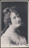 Babits Vilma (1891-?) Magyar Színésznő Fotólapja Autográf Aláírással - Autres & Non Classés