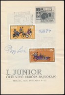 1975 Papp László, Adler Zsigmond  Boxolók Aláírásai A Junior ökölvívő Világbajnokság Műsorfüzetében - Autres & Non Classés