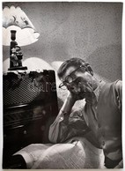 Cca 1958 Dezső Pál (?-?) Kecskeméti Fotóművész Hagyatékából Feliratozott Vintage Fotó (Jó éjszakát Felnőttek), 40x30 Cm - Autres & Non Classés