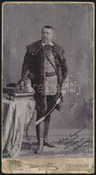 Gróf Festetich Andor (1857-1929 ) Színiigazgató, író Díszmagyarban.dedikált Fotó.  11x20 Cm - Autres & Non Classés