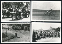 1928-1958 Temesvár Környéki és Gugger-hegyi Verseny, 4 Db Feliratozott Fotó, Utólagos Előhívás, 6,5×9,5 Cm - Other & Unclassified