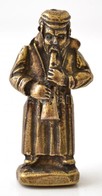 Zsidó Zenész. Réz Figura. 5 Cm / Jewish Musican Copper Figure - Andere & Zonder Classificatie