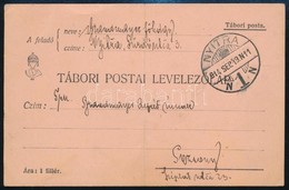 1914 Brandmayer (Bántay) Alfréd Vezérkari Kapitánynak, A 6. Vegyesdandár Parancsnokának Saját Kézzel írt Tábori Levelező - Non Classés