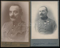 Cca 1900-1910 Herbst Elemér (1873-1930) M. Kir. Ezredes, Keményhátú Fotó, Axer J. Kőszeg Műterméből, A Hátoldalán Felira - Unclassified