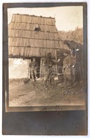 1915 Tábori Szakácsok épülete A Fronton. Sajtóbizottsági Pecséttel / Military Kitchen On The Fields - Unclassified