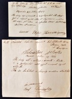 1877 2 Db Magyar Nyelven írt Felváltási Jelentés - Unclassified