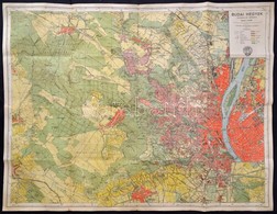 1947 Budai -hegyek Kiránduló Térképe, 1:25.000. Bp., Honvéd Térképészeti Intézet, Kis Szakadással, 63x80 Cm. - Autres & Non Classés