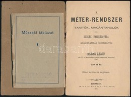 Bloch Samu: A Méter-rendszer. Tanítók, Magántanulók és Iskolák Használatára Gyakorlatilag összeállítva. Bp., 1875. Laufe - Non Classés