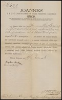 1884 Simor János Esztergomi érsek Levele Házasság Engedélyezése ügyében, Aláírásokkal (Szabó József, Csernoch János Késő - Non Classés