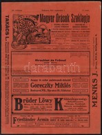 1910 Magyar Órások Szaklapja. XII. évf. 17. Sz., 1910. Szeptember 1. - Non Classés