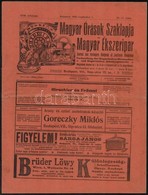 1916 Magyar Órások Szaklapja és Magyar ékszeripar. XVIII. évf. 16-17. Sz., 1916. Szeptember 1. - Unclassified