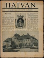 Cca 1920-1940 Nemzeti újság 3 Külön Melléklete: 
Esztergom, Szombathely, Hatvan. Változó, Többnyire Szakadozott, Foltos, - Non Classés