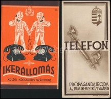 Cca 1930-1940 Budapesti Telefonszolgáltatással Kapcsolatos Kiadványok, 3 Db - Unclassified