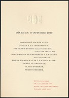1937 Francia Nyelvű, Angyalos Címeres Menükártya - Non Classés