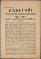 1942 Körlevél A Magyar Drogisták Országos Testületének Tagjaihoz - Non Classés