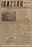 1956 Igazság. A Forradalmi Magyar Ifjúság Lapja. 1956. Október. 30. I. évf. 3. Sz. - Non Classés