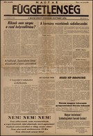 1956 Magyar Függetlenség. A Magyar Nemzeti Forradalmi Bizottmány Lapja. Déli Kiadás. I. évf. 3. Sz., 1956. Okt. 31. - Non Classés