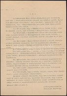 1956 A Pénzügyminisztérium Forradalmi Bizottsága Követelései, Gépelt Irat, 2 P. - Non Classés