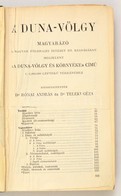 A Duna-völgy. Magyarázó. A Magyar Földrajzi Intézet Rt. Kiadásában. Megjelent A 'Duna-völgy és Környéke' C. 1:1000.000 L - Zonder Classificatie