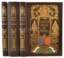 Hunfalvy János: Magyarország és Erdély Eredeti Képekben I-III. (reprint) 1986, Európa. Aranyozott, Festett Egészbőr Köté - Non Classificati