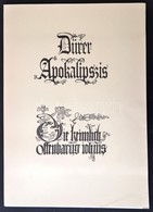 Dürer Apokalipszis. Bp., 1988, Képzőművészeti Kiadó. Kiadói Papírkötés, Jó állapotban. - Non Classés