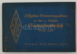 Offizielles Erinnerungsalbum An Das 10. Deutsche Sängerbundesfest. Wien, 1928, R. Lechner. Kissé Foltos Vászonkötésben,  - Andere & Zonder Classificatie