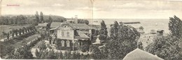 T2/T3 1906 Balatonföldvár, Kihajtható Panorámalap; Rajta Villa, Móló, Balatoni Fürdőház. Kiadja Gerendai Gyula (EK) - Unclassified