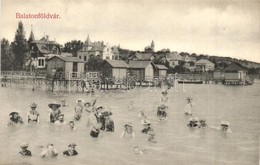 ** T2 Balatonföldvár, Balatoni Strand, Fürdőzők, Kabinok, Villák. Gerendai Gyula Kiadása - Non Classés